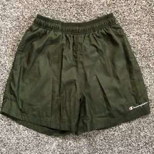 Champion Nylon Shorts (Olive Green)